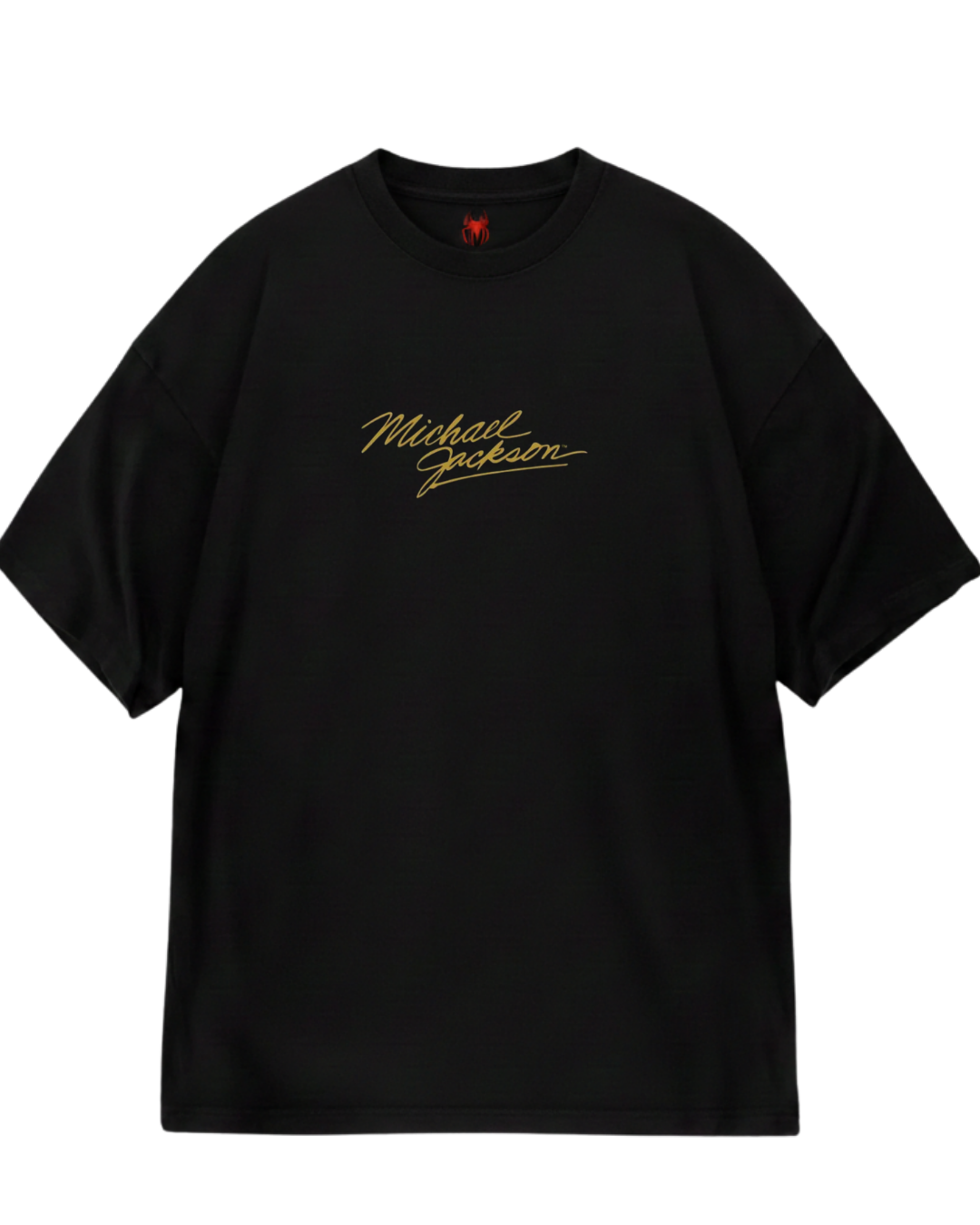 Michael Jackson Red Black Oversized Tee
