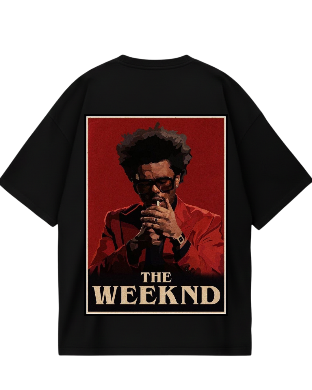 Weekend Black Oversized Tee