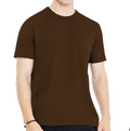 Plain Brown Half Sleeves Tee