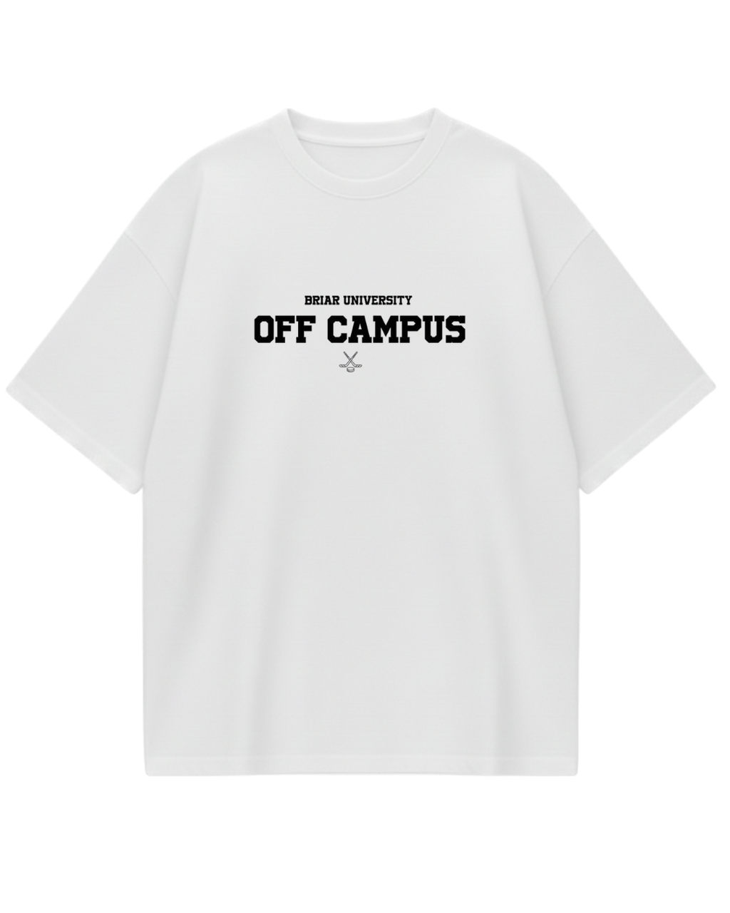 Off Campus The Score White Oversized Tee