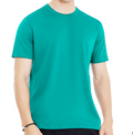 Plain Sea Green Half Sleeves Tee