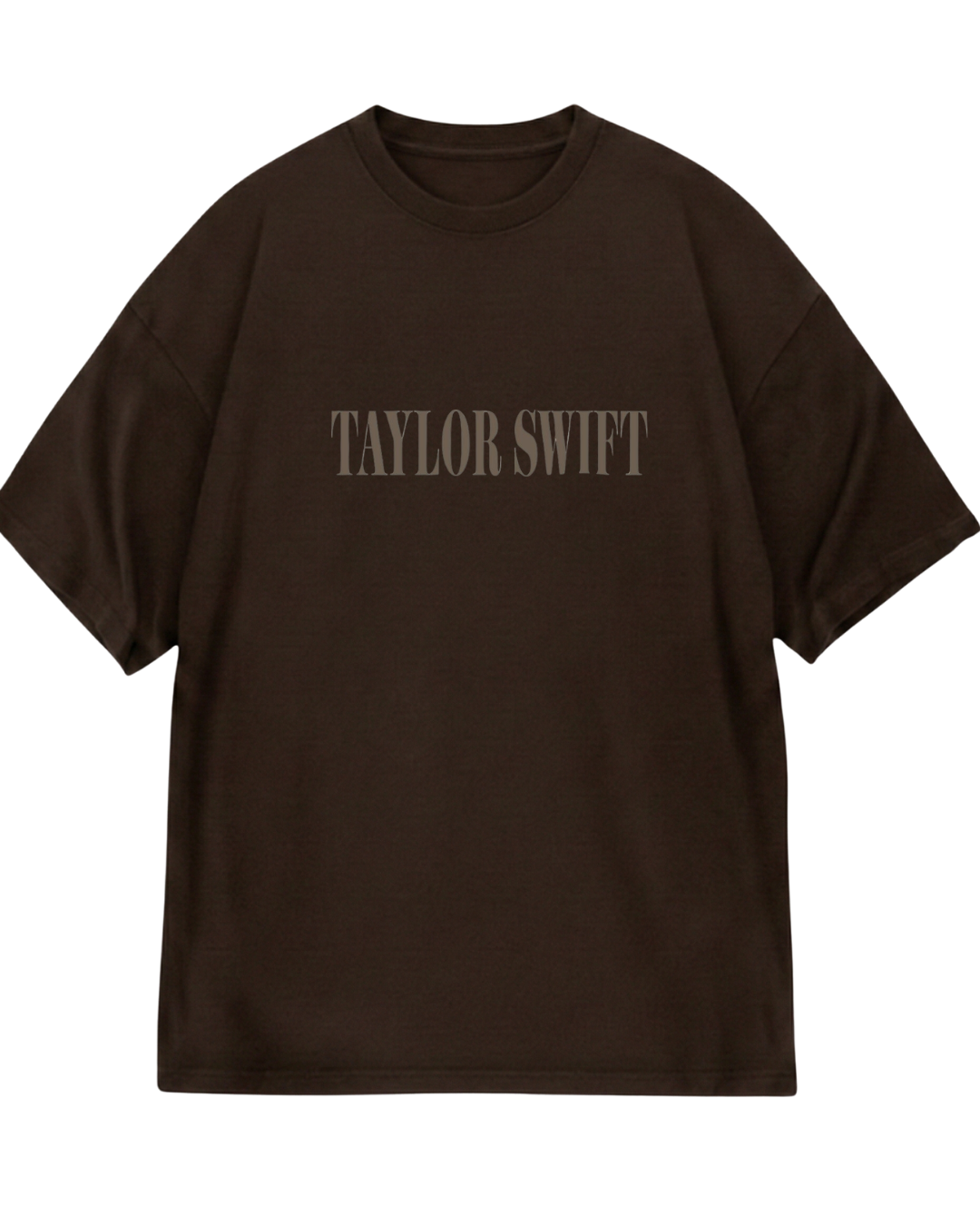 Taylor Swift Evermore Brown Oversized Tee