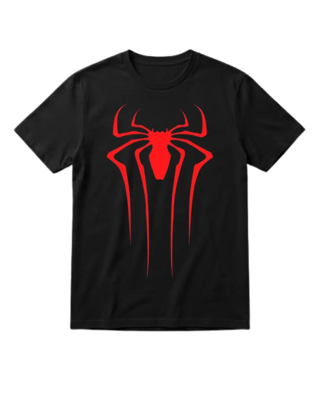 Spider Man Black Logo Half Sleeves