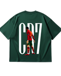Portugal Ronaldo Green Oversized Tee
