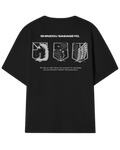 Attack On Titan Black Oversized Tee