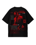 Spider Man Black Poster Oversized Tee