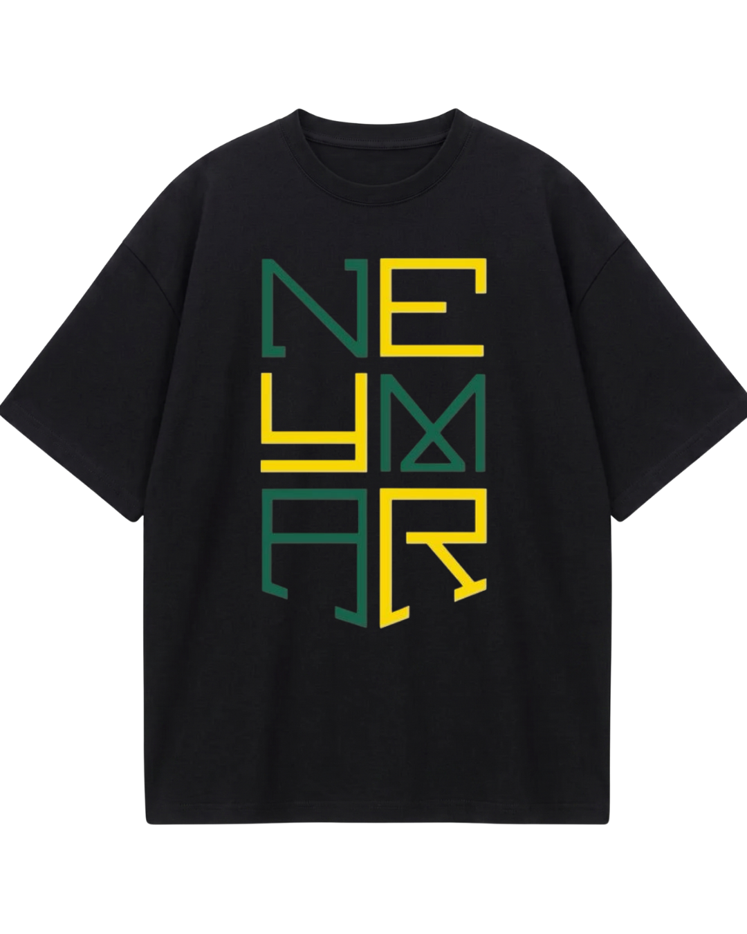 Brazil Neymar Black Oversized Tee