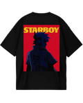Naruto Minato Black Oversized Tee