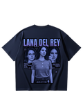 Lana Del Rey Blue Oversized Tee
