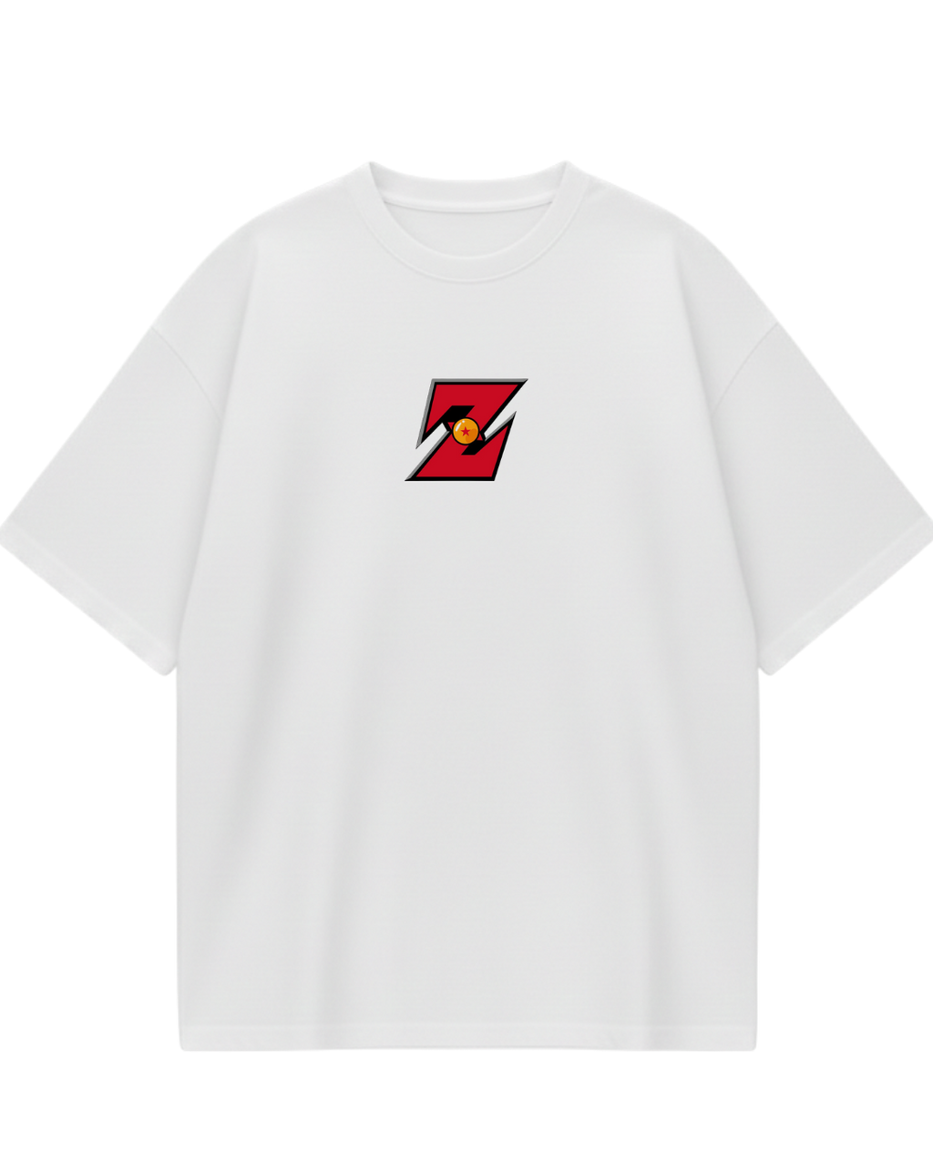 White Dragon Balls Oversized Tee