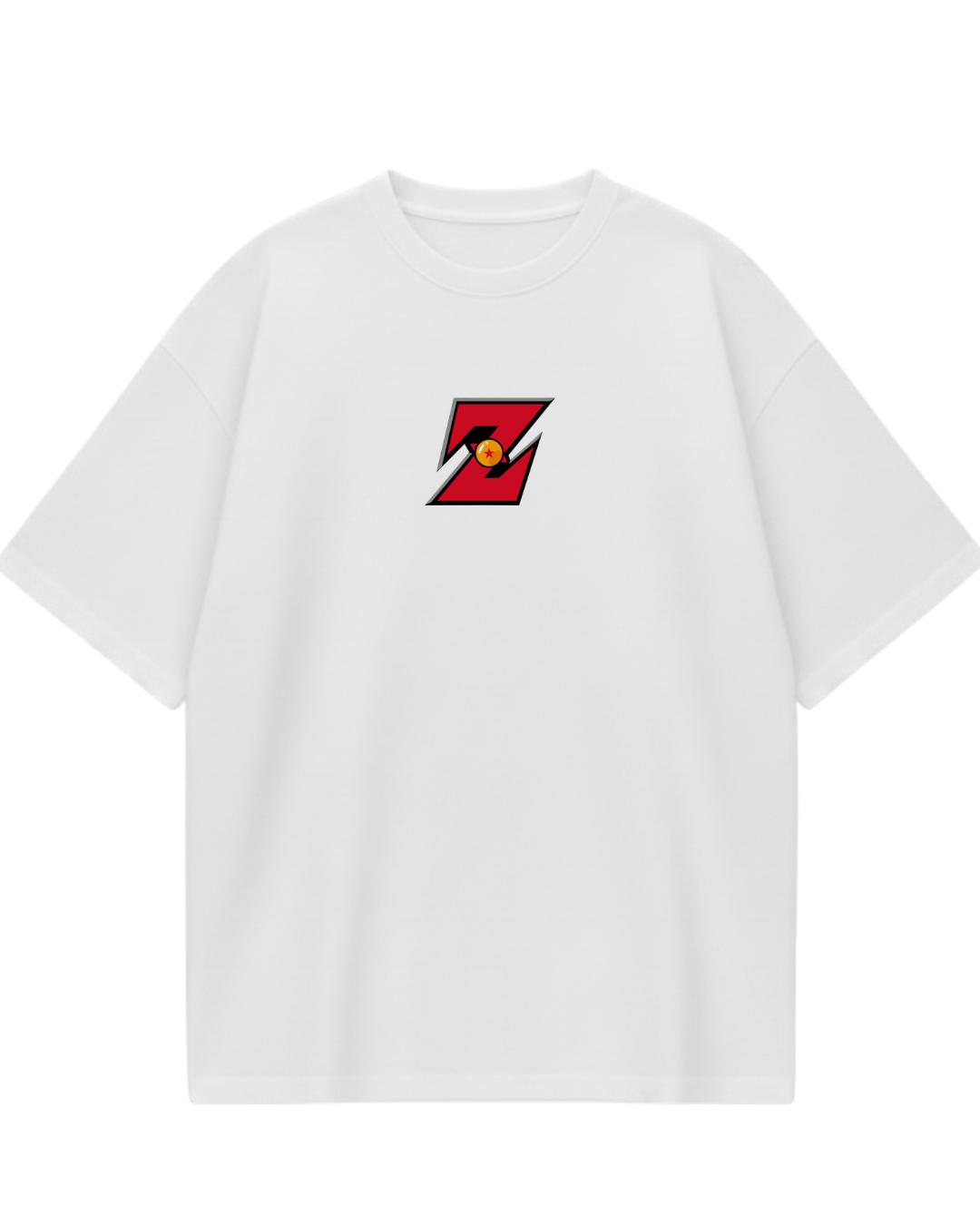 White Dragon Balls Oversized Tee