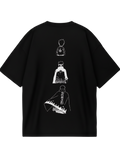 Naruto Black White Oversized Tee