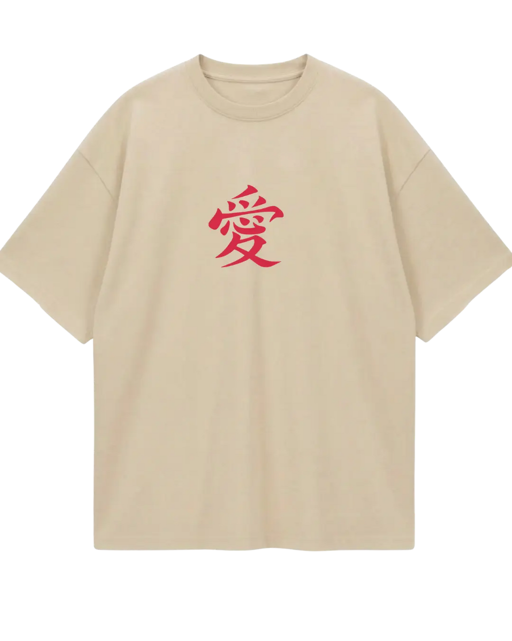 Naruto Gaara Beige Oversized Tee
