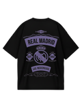 Real Madrid Black Purple Oversized Tee