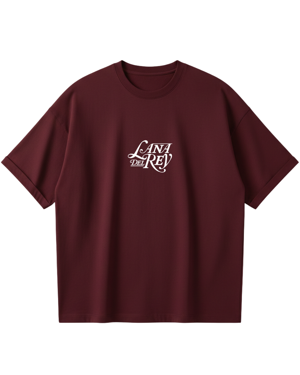 Lana Del Rey Maroon Poster Oversized Tee