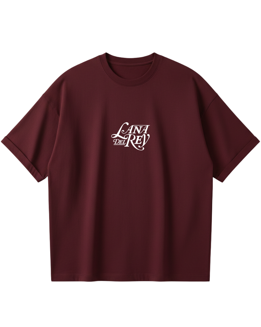 Lana Del Rey Maroon Poster Oversized Tee