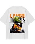 Lando Norris White Oversized Tee