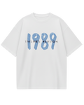 Taylor Swift 1989 White Oversized Tee