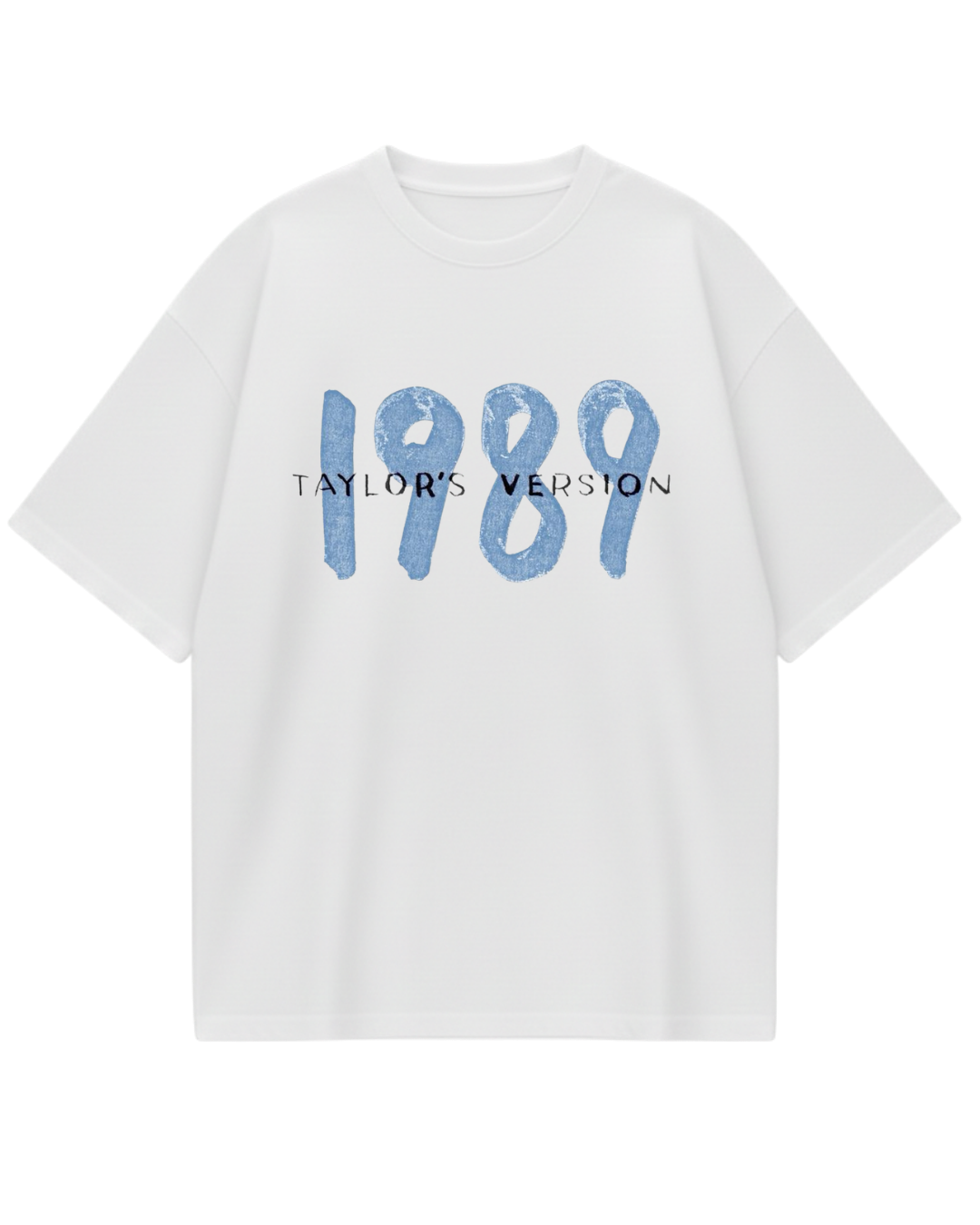 Taylor Swift 1989 White Oversized Tee