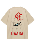 Naruto Gaara Beige Oversized Tee