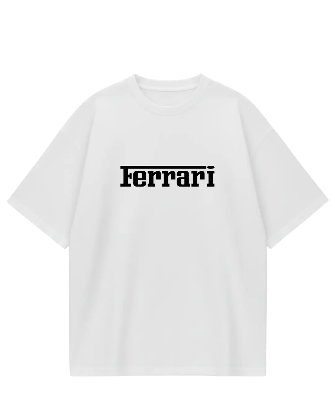 Ferrari White Oversized Tee
