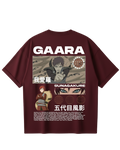 Gara Maroon Oversized Tee