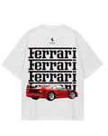 Ferrari White Oversized Tee