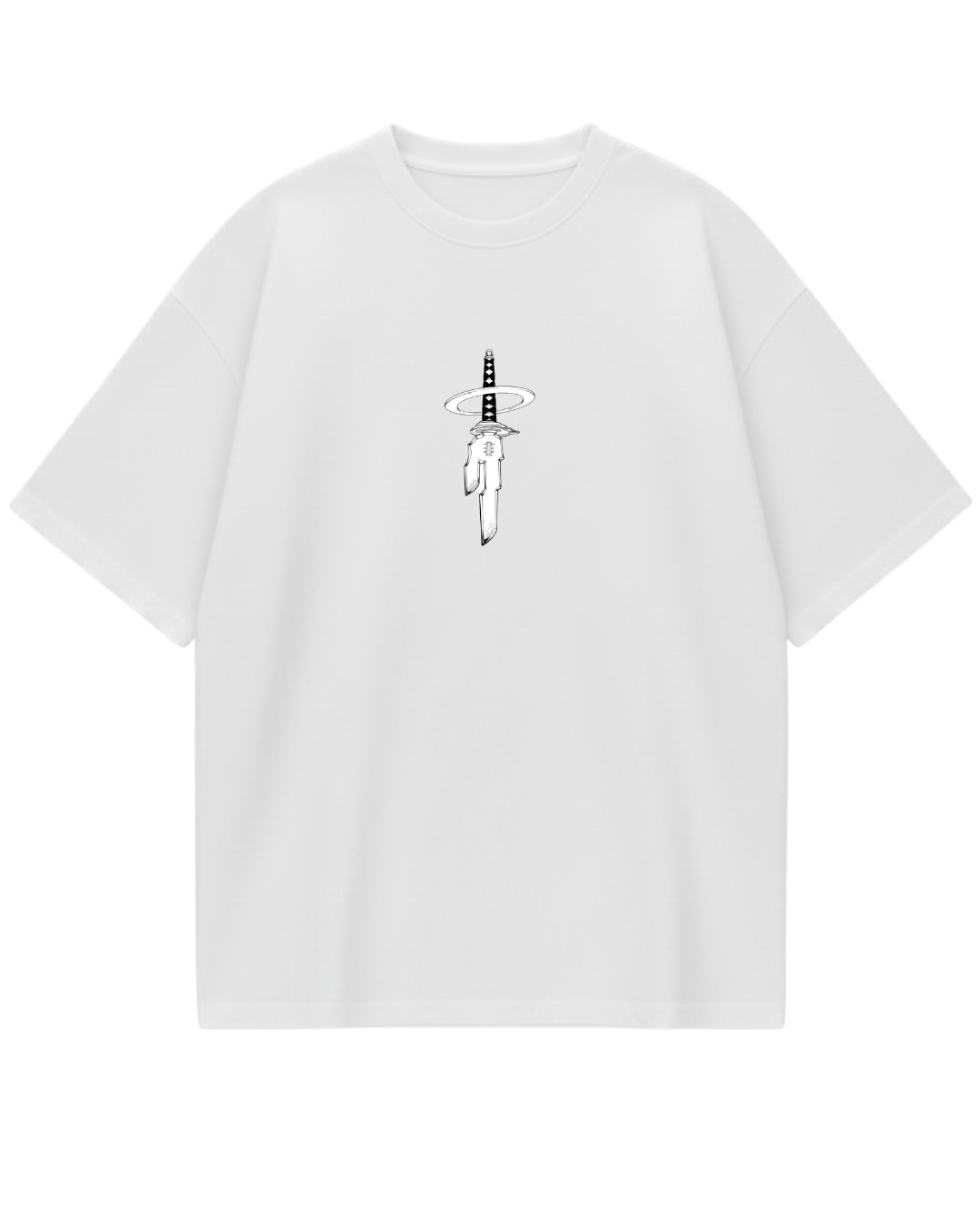 Toji Behind White Oversized Tee