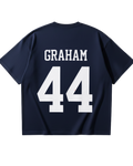 Off Campus Graham Blue Oversized Tee