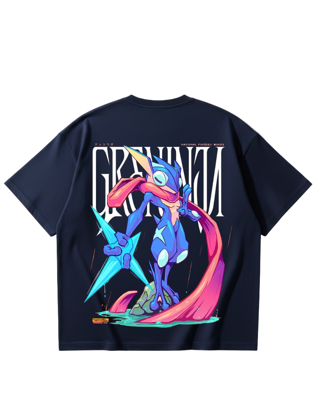 Greninja Blue Oversized Tee