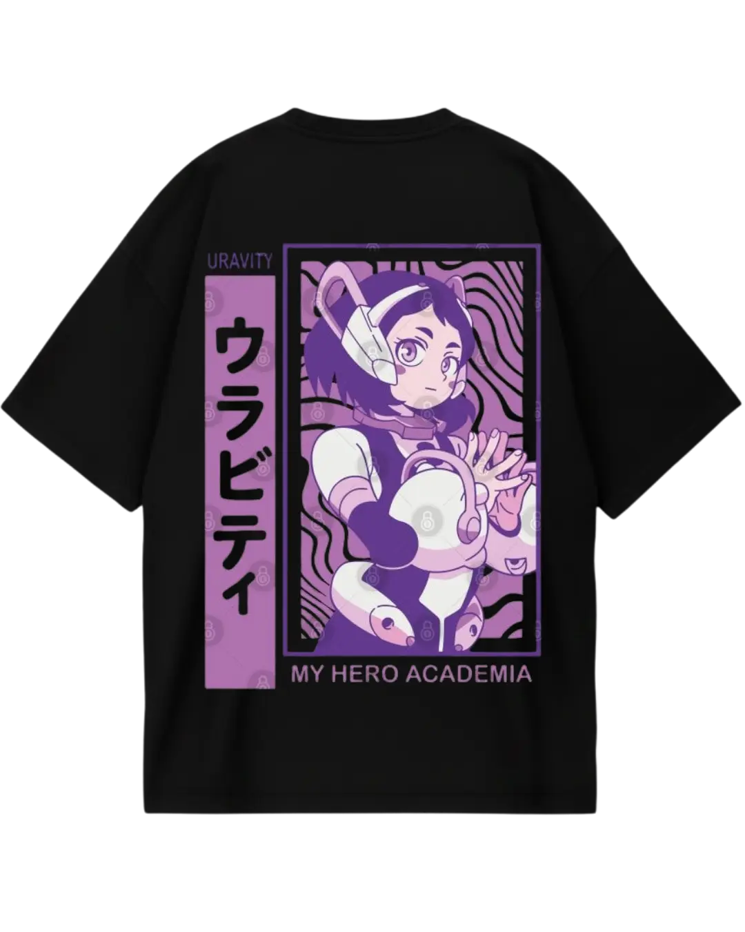 My Hero Academia Uravity Black Oversized Tee