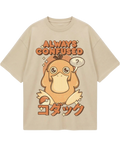 Psyduck Beige Oversized Tee
