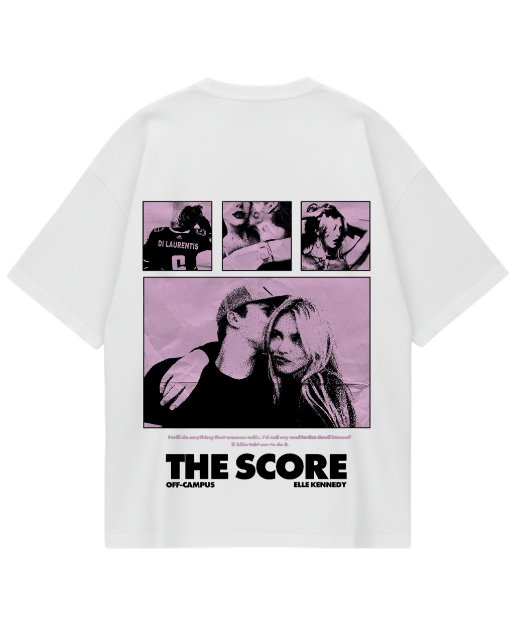 Off Campus The Score White Oversized Tee