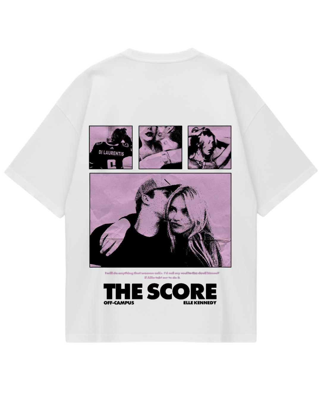 Off Campus The Score White Oversized Tee