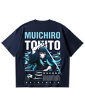 Demon Slayer Muichiro Tokito Blue Oversized Tee