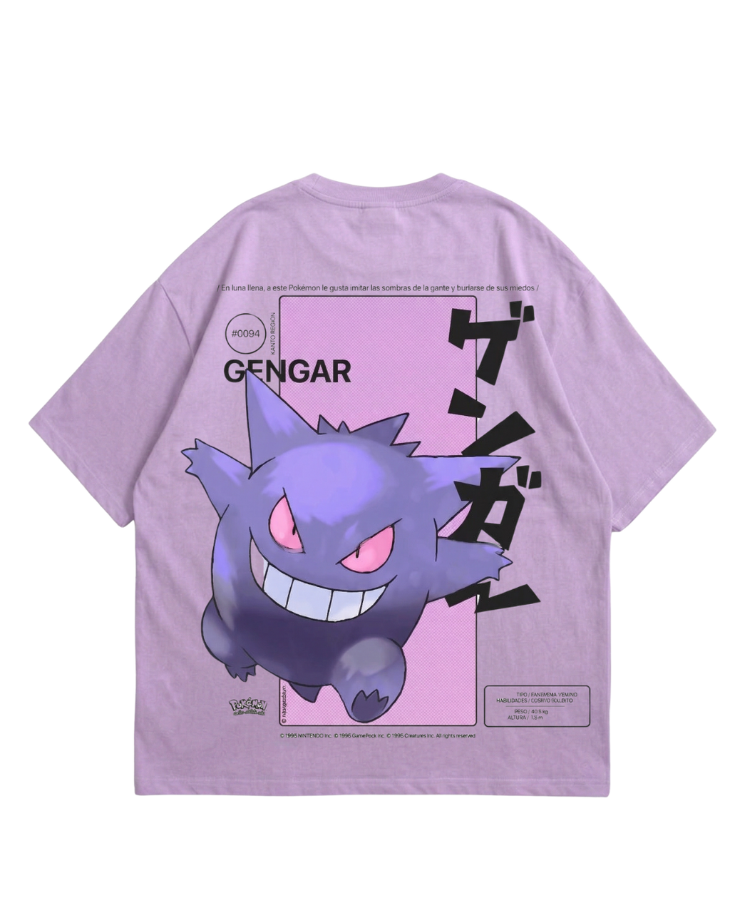 Gengar Purple Oversized Tee