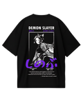 Demon Slayer Shinobu Kocho Black Oversized Tee