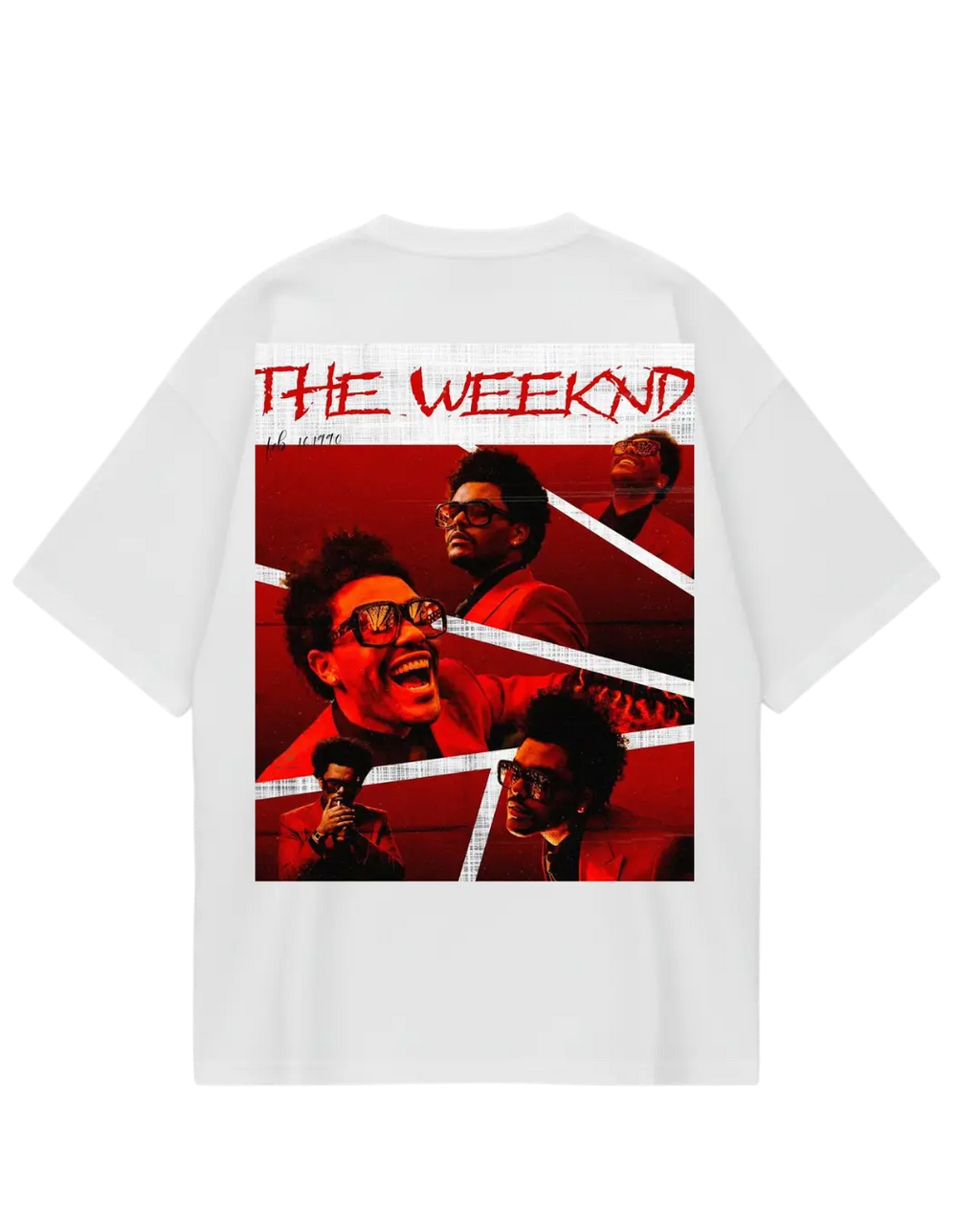 Weekend White Design Oversized Tee