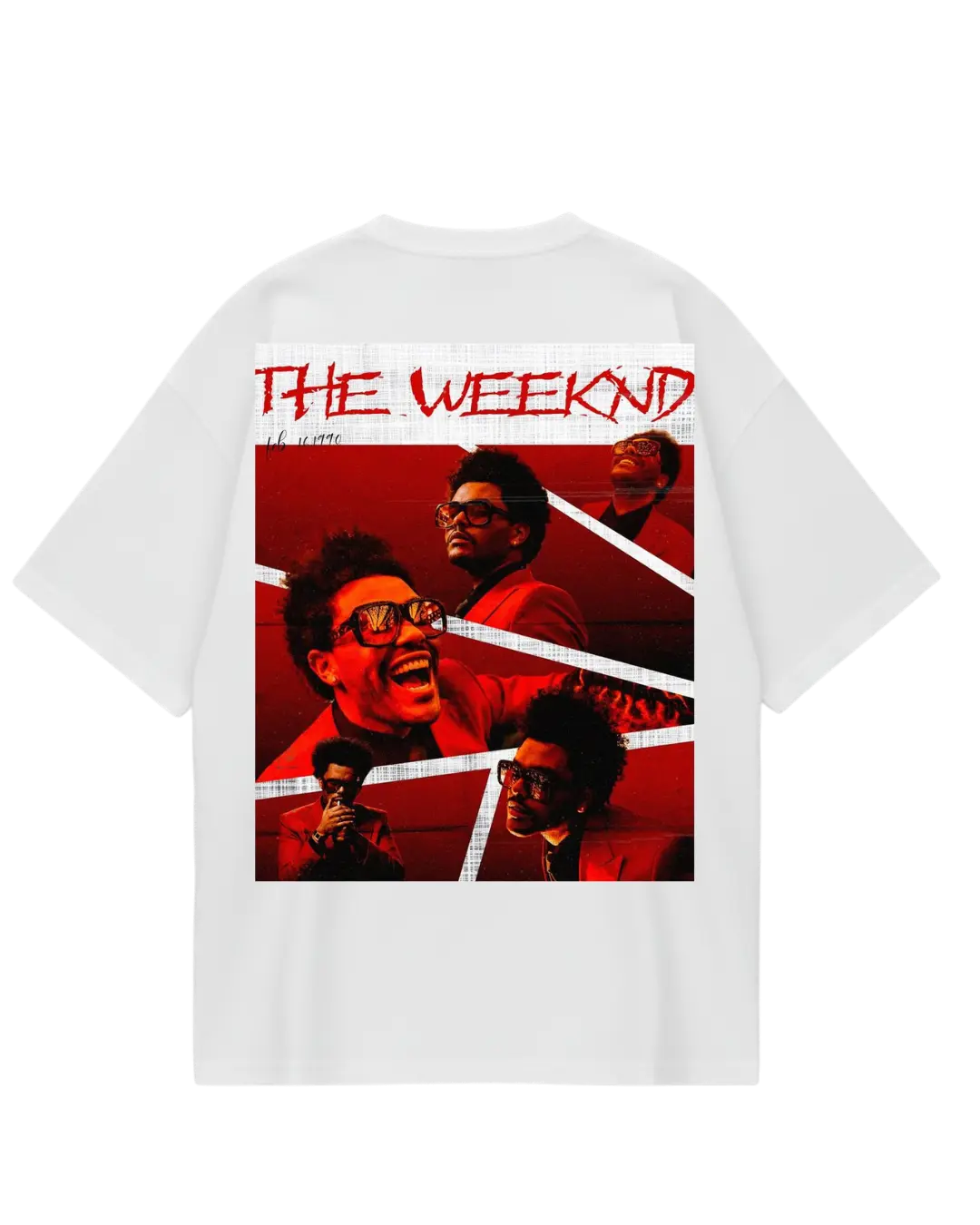 Weekend White Design Oversized Tee