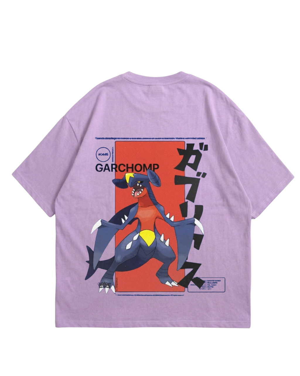 Garchomp Purple Oversized Tee