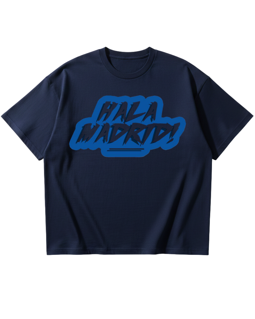 Real Madrid Blue Oversized Tee