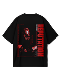 Taylor Swift Rep Red Black Oversized Tee