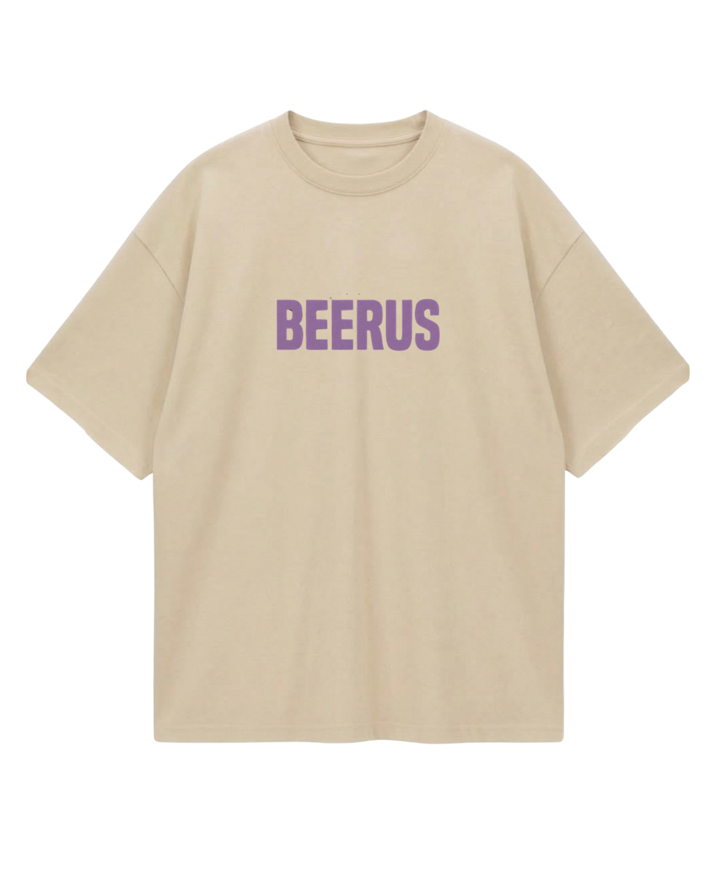 Beige Beerus Oversized Tee
