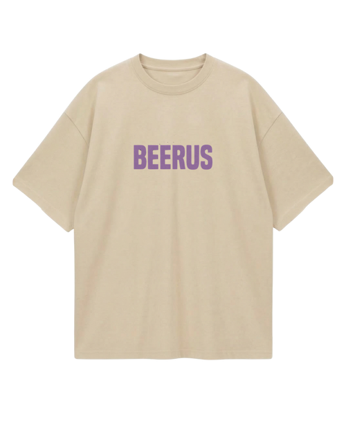 Beige Beerus Oversized Tee