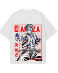 Demon Slayer Akaza White Oversized Tee