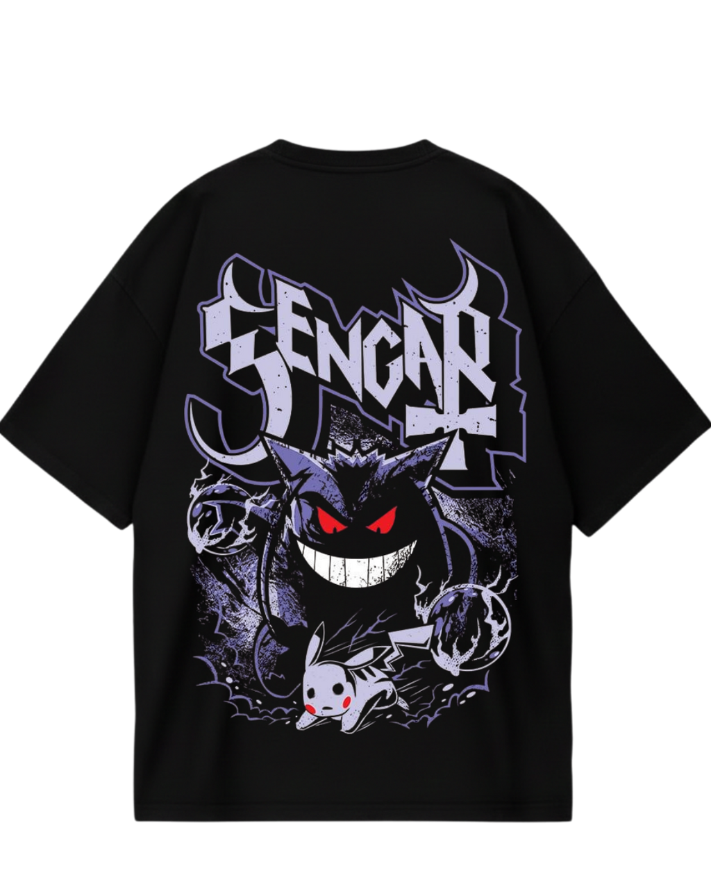 Gengar Black Oversized Tee
