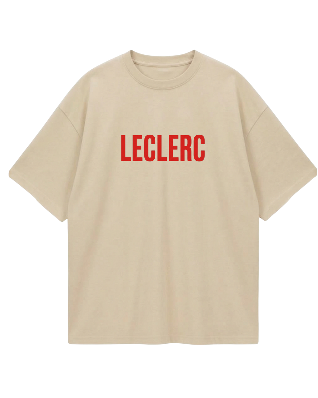 Charles Leclerc Beige Oversized Tee