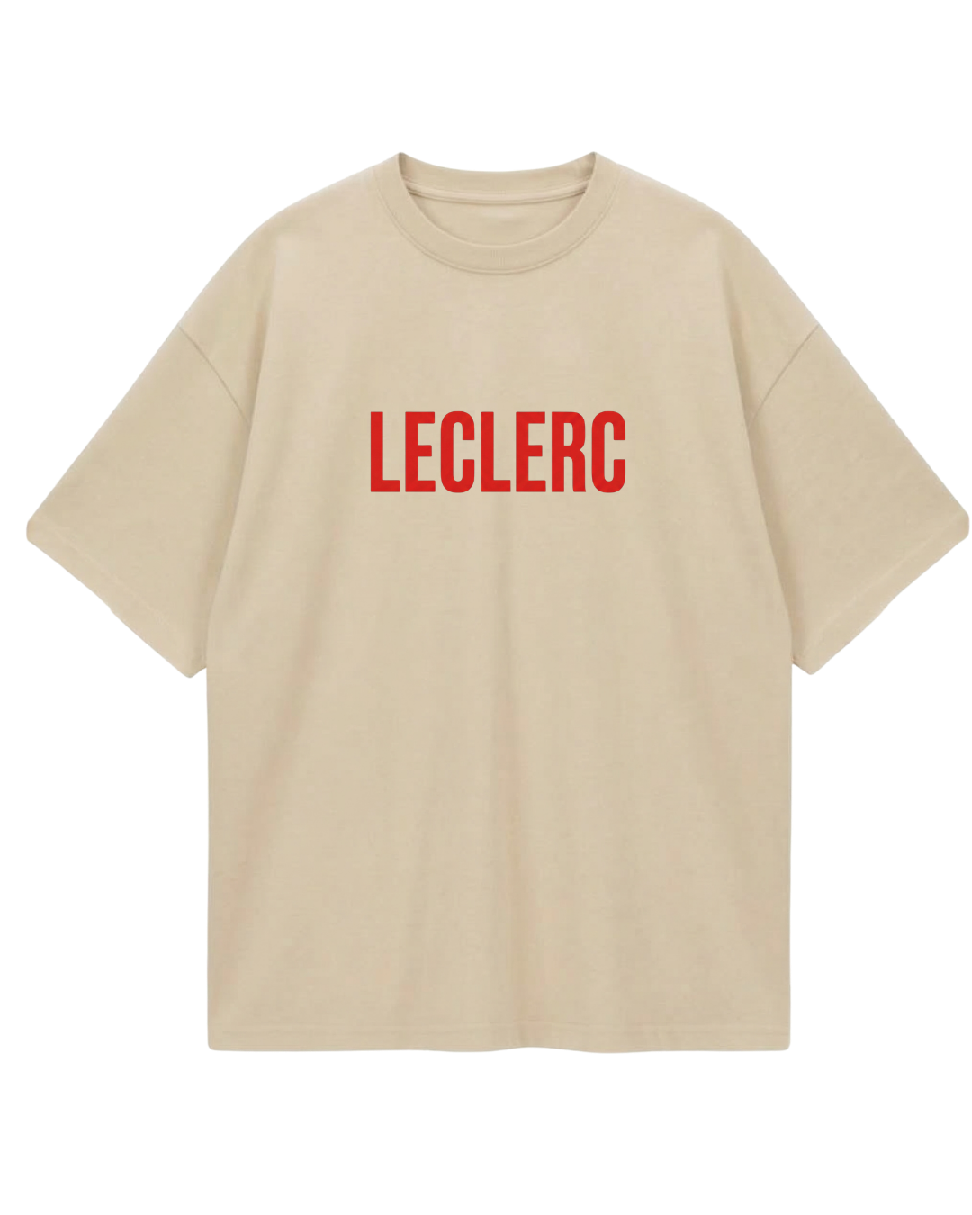 Charles Leclerc Beige Oversized Tee