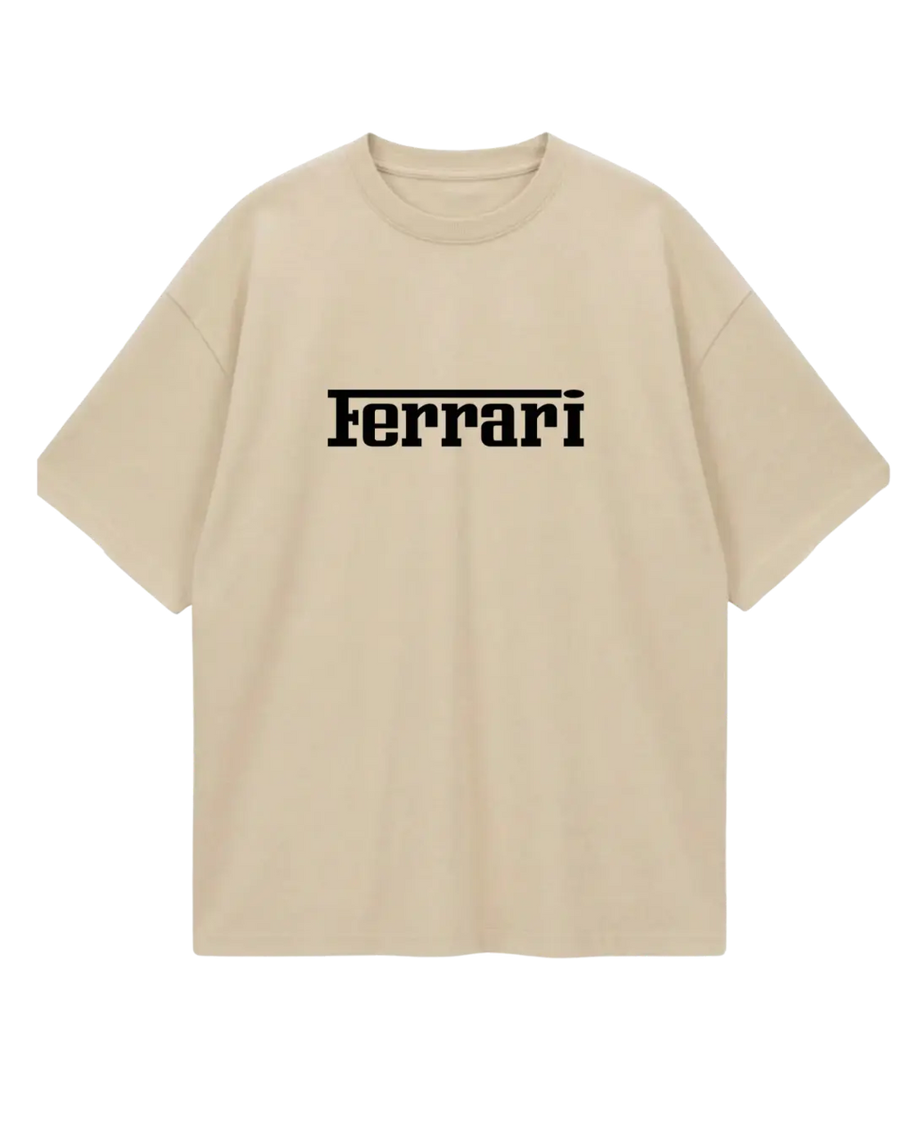 Ferrari Beige Oversized Tee