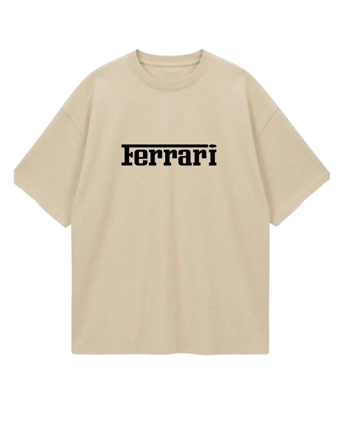 Ferrari Beige Oversized Tee